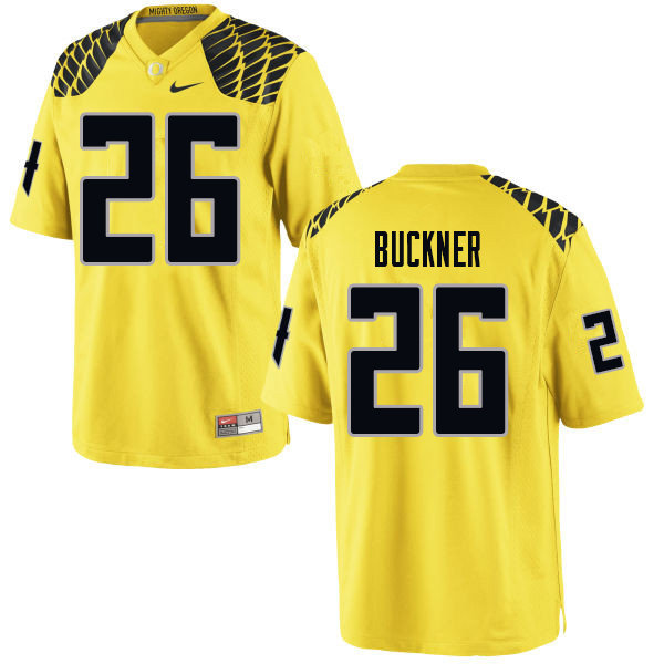 Men #26 Kyle Buckner Oregn Ducks College Football Jerseys Sale-Yellow - Click Image to Close